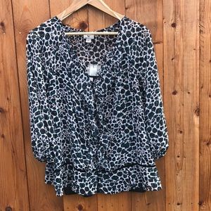 Leopard print blouse